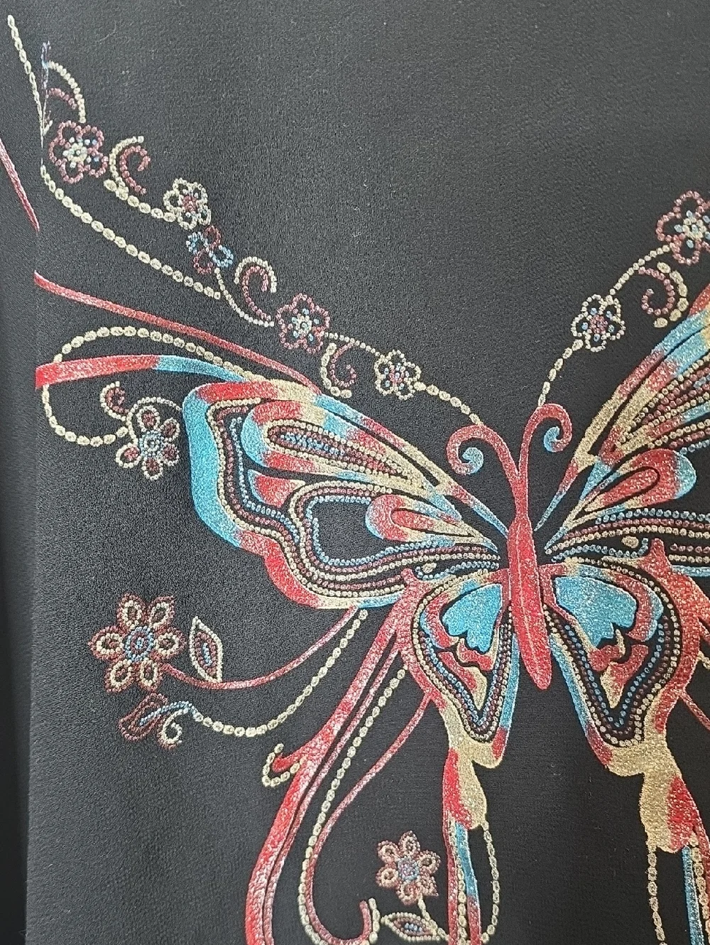 Vintage 90s Butterfly One Size Bathing Suit Coverup - Picture 4 of 5